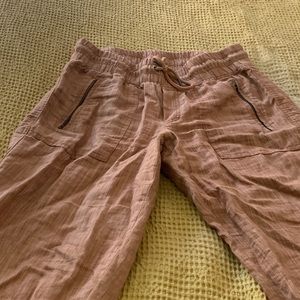 Athleta linen pants size 6
